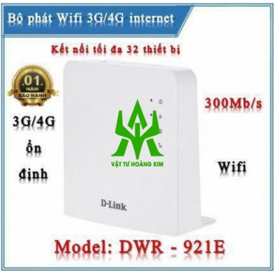 BỘ PHÁT WIFI 4G LTE KHÔNG DÂY DWR-921E ( 32 USER )