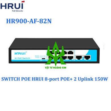 Switch Poe Hrui HR900-AF-82N 8port POE + 2 Uplink