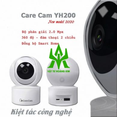 CAMERA WIFI IP CARECAM YH200 2.0 XOAY 360 ĐỘ